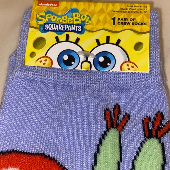 Nickelodeon SpongeBob SquarePants Socks 2 pairs - Picture 3 of 3